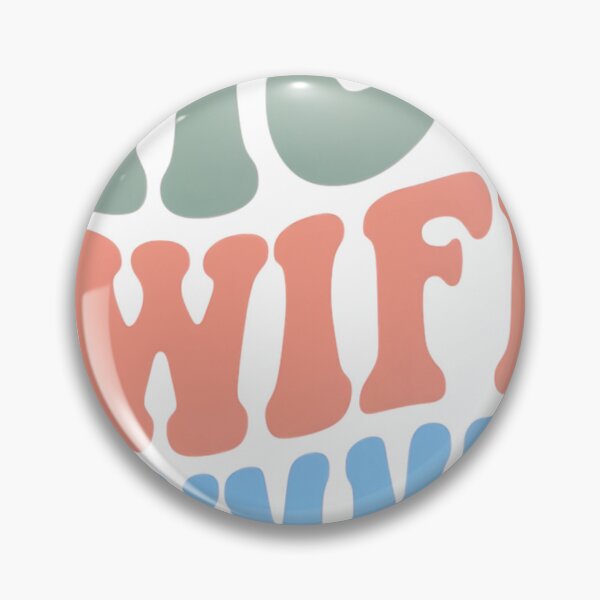 Item preview, Hot Wife Summer Groovy Retro Wavy Text Design designed and sold by JMDesignHub.