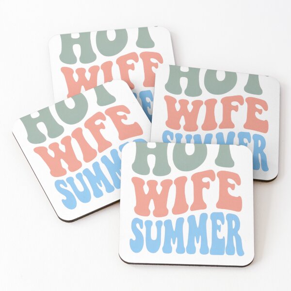 Item preview, Hot Wife Summer Groovy Retro Wavy Text Design designed and sold by JMDesignHub.