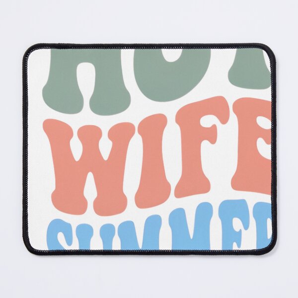 Item preview, Hot Wife Summer Groovy Retro Wavy Text Design designed and sold by JMDesignHub.