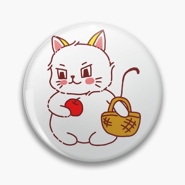 Item preview, Yellow and white cat picking up an apple designed and sold by CheeYeeAnn.