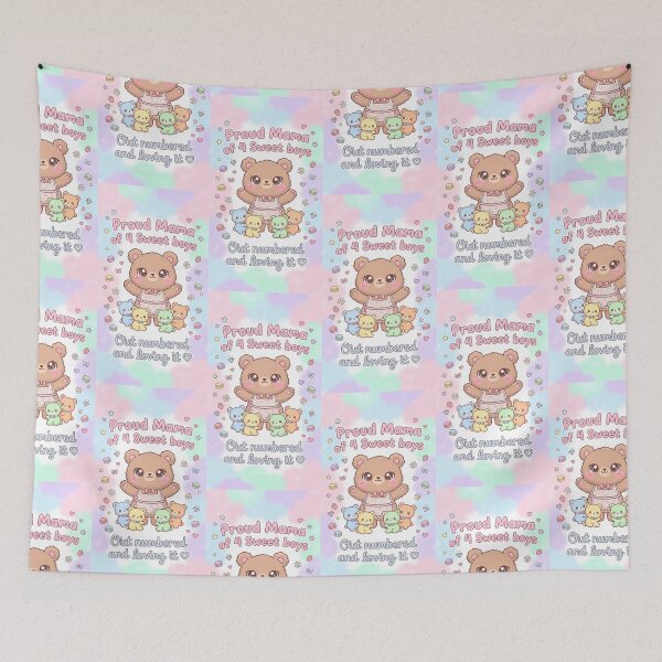 Item preview, Proud Mama of 4 Sweet Boys  designed and sold by Itsheartshop.