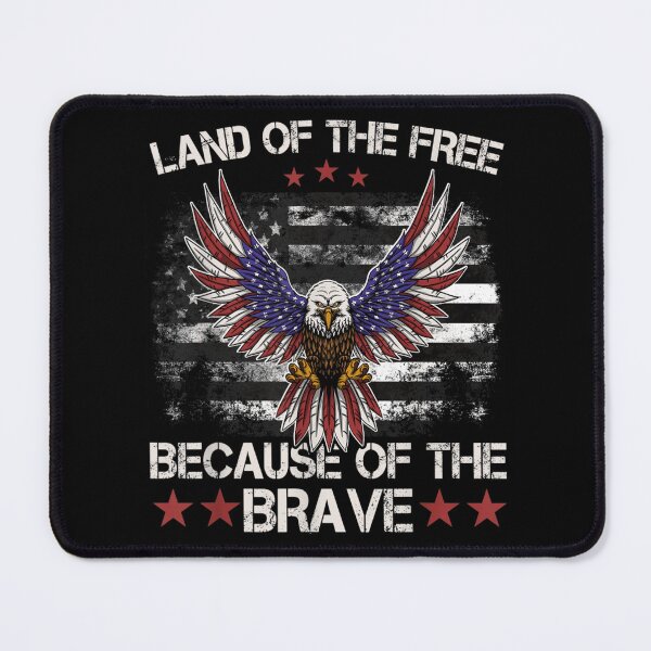 Item preview, Land Of The Free Because Of The Brave Patriotic American Eagle Flag Design designed and sold by KarimeRenin.
