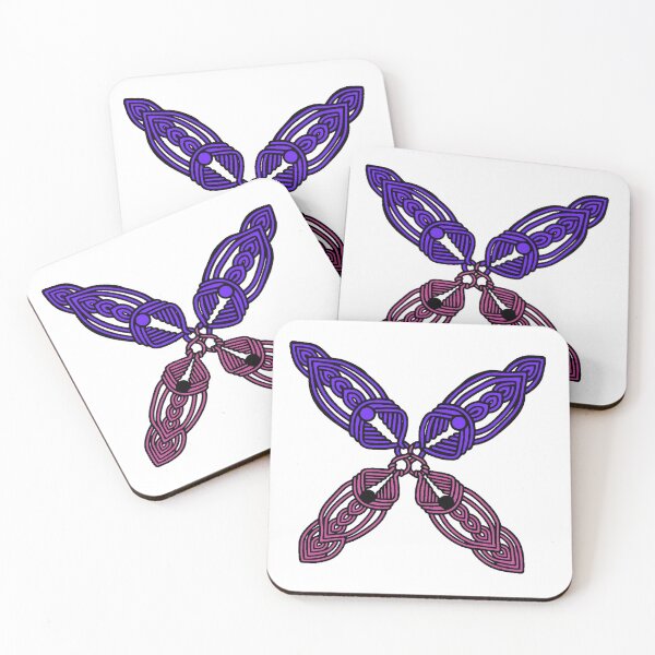Item preview, Abstract Purple and Magenta Cross Design designed and sold by Macramellennias.