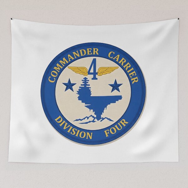 Item preview, US Navy Commander Carrier Division Four Insignia designed and sold by CharlieDesings.