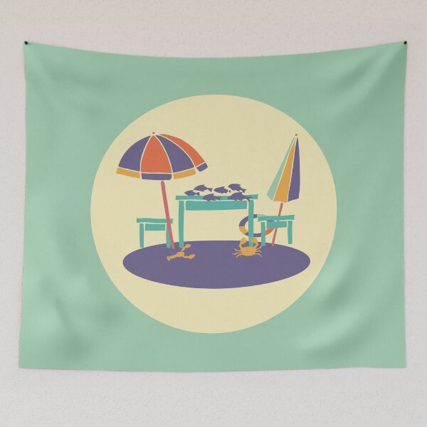 Item preview, Eating Fish at the Beach - Alexandria 1970's Summer designed and sold by Qousqoza7.