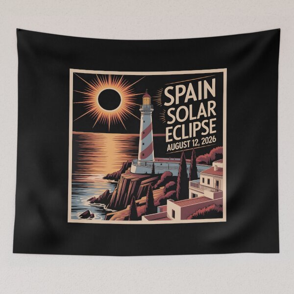 Item preview, Total Eclipse 2026 Solar Eclipse Across Spain Iceland And The Sea designed and sold by Redgiant87x.