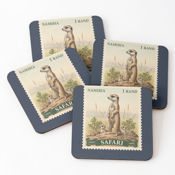 Item preview, Vintage Namibia Meerkat Safari Postage Stamp designed and sold by d247.