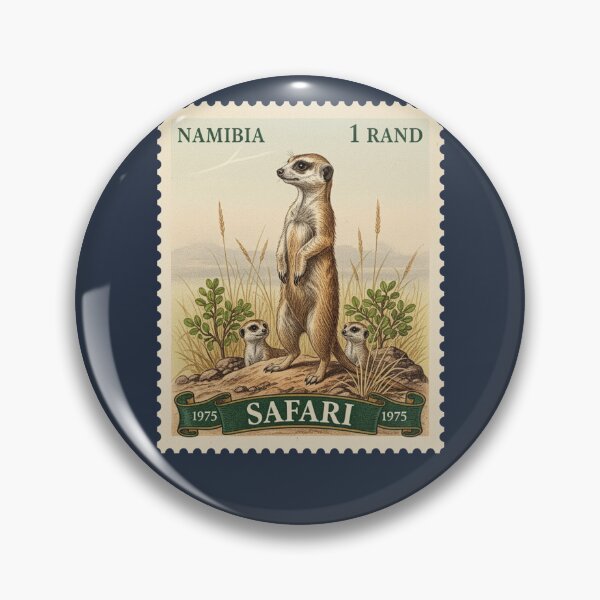Item preview, Vintage Namibia Meerkat Safari Postage Stamp designed and sold by d247.