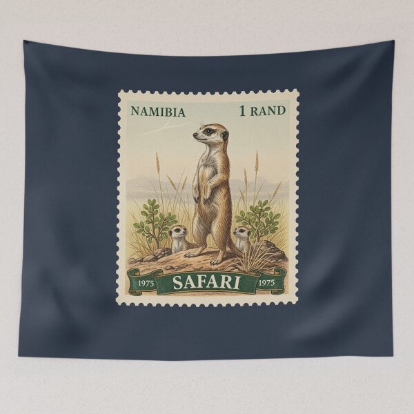 Item preview, Vintage Namibia Meerkat Safari Postage Stamp designed and sold by d247.