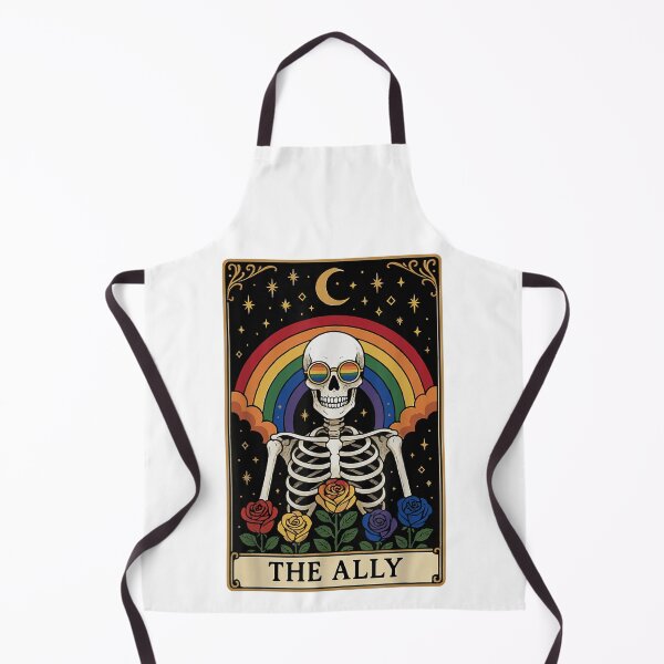 Item preview, The Ally Tarot Card Skeleton Rainbow Glasses Roses Pride Gay LGBT designed and sold by KarimeRenin.