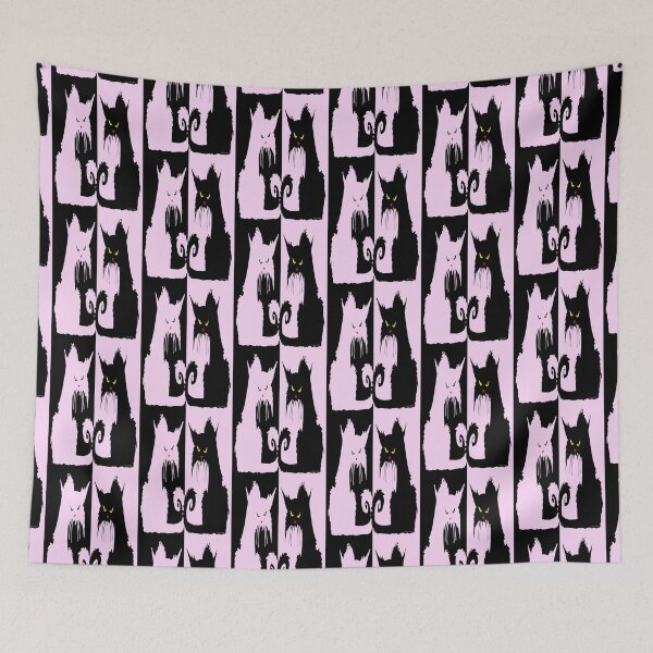 Item preview, Cathryn's Cat in Retro Pink by VALPYRA SKULLSTYR designed and sold by  VALPYRA Mistress of SKULLSTYR.