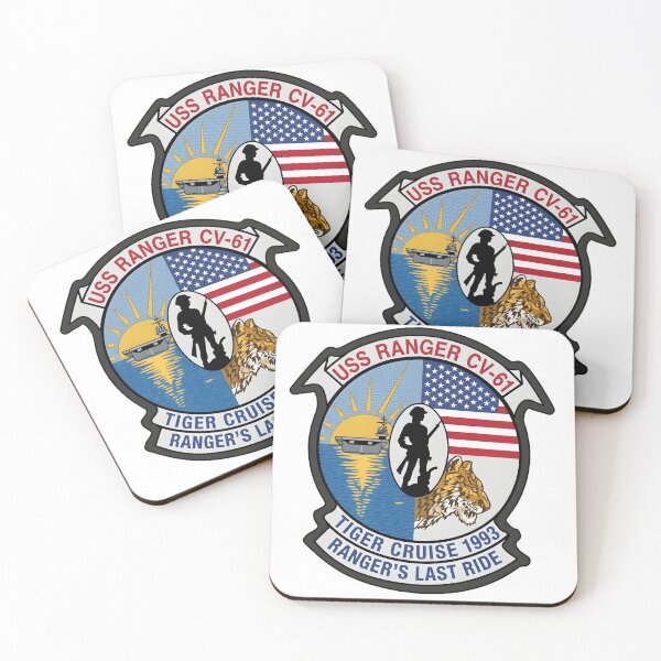 Item preview, USS Ranger CV-61 Tiger Cruise 1993 Commemorative Patch designed and sold by CharlieDesings.