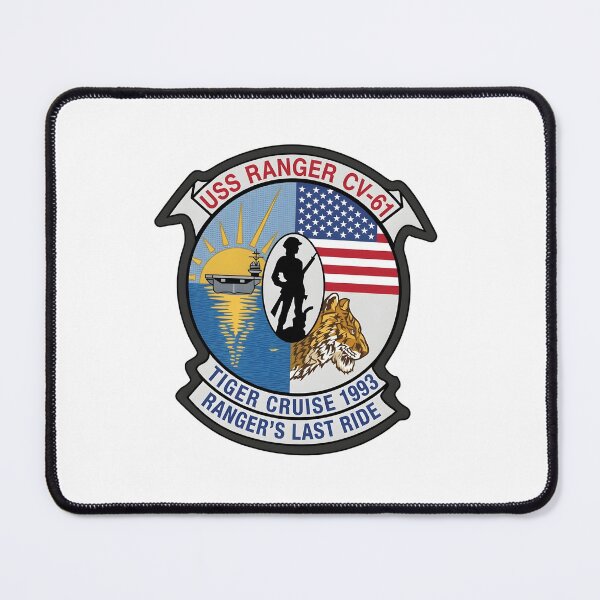 Item preview, USS Ranger CV-61 Tiger Cruise 1993 Commemorative Patch designed and sold by CharlieDesings.