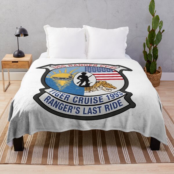 Item preview, USS Ranger CV-61 Tiger Cruise 1993 Commemorative Patch designed and sold by CharlieDesings.