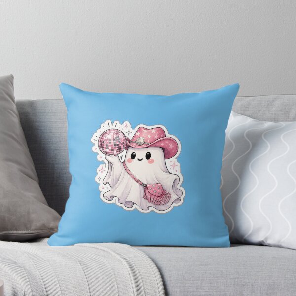 Item preview, Disco Cowgirl Ghost Sticker | Pink Western Kawaii Ghost designed and sold by NorthernDk_art .