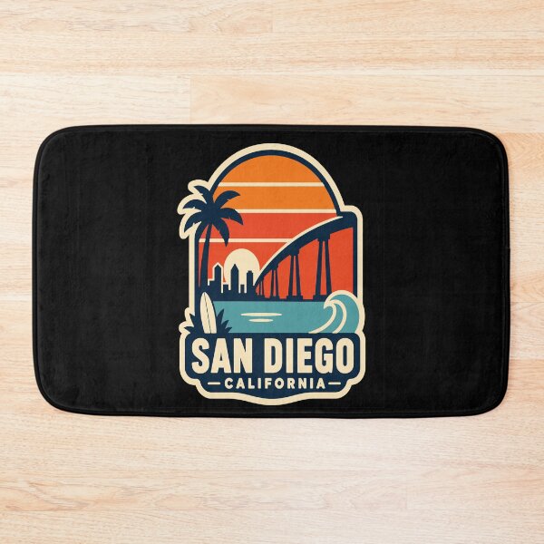 Item preview, San Diego California Surf Sunset Badge designed and sold by Lyfeinsights.