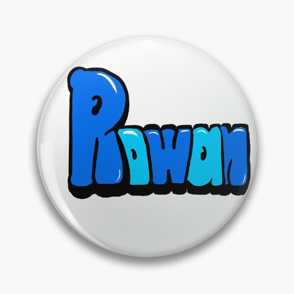 Item preview, Rowan name in Blue Graffiti Bubble Letters typography  designed and sold by Artonmytee.