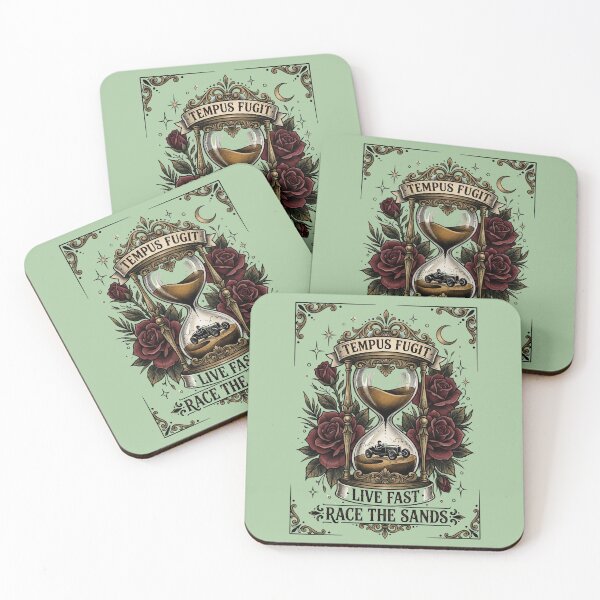 Item preview, Vintage Hourglass Racing Driver Dark Roses Tattoo Flash designed and sold by RetroRewind Studio.