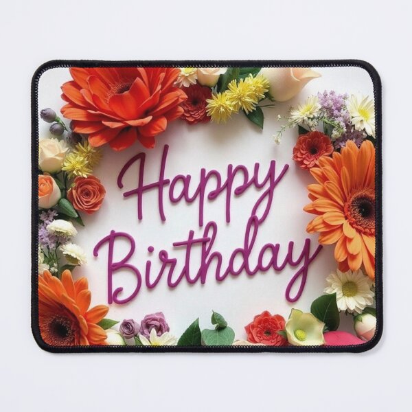 Item preview,  Floral Wreath Birthday Greeting Card designed and sold by IntelliMindDesigns.