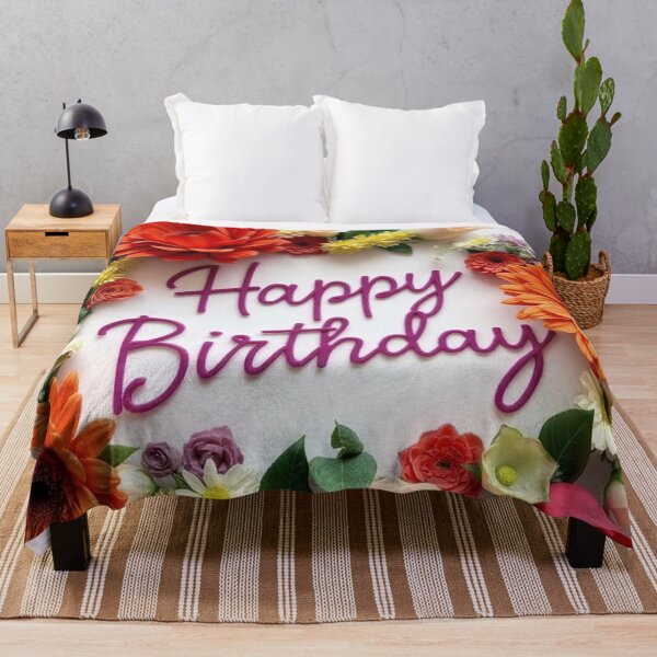 Item preview,  Floral Wreath Birthday Greeting Card designed and sold by IntelliMindDesigns.