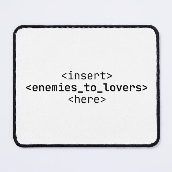 Item preview, Insert Enemies To Lovers Here Code Stamp designed and sold by curated-plots.