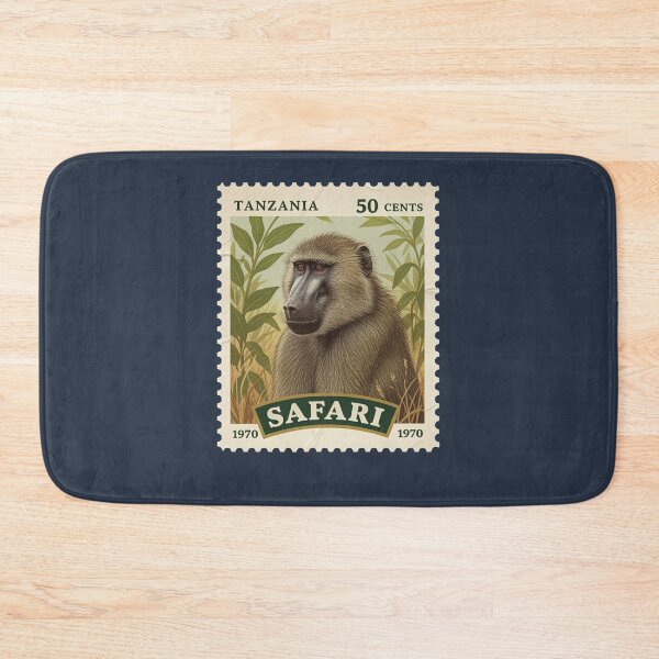 Item preview, Vintage Tanzania Baboon Safari Postage Stamp designed and sold by d247.