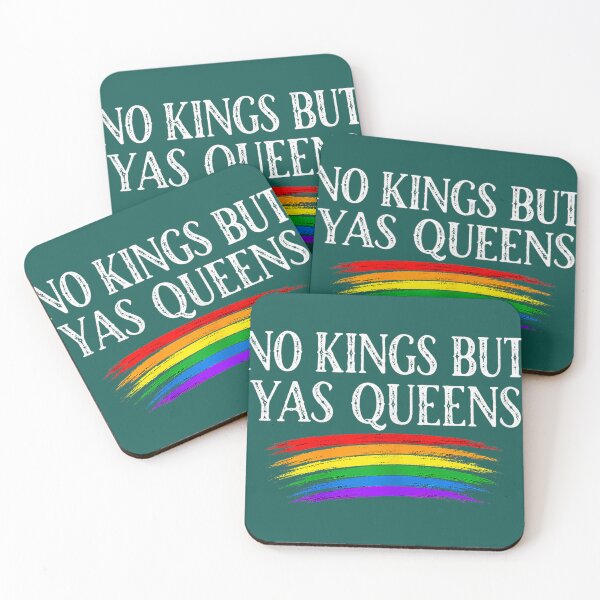 Item preview, No Kings But Yas Queens Retro Rainbow LGBTQ Pride Ally Pride designed and sold by Annienhonnhu.