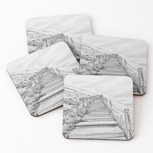 Item preview, Ascent of Puy de Pariou – Pencil drawing in Auvergne designed and sold by KiwiPurple.