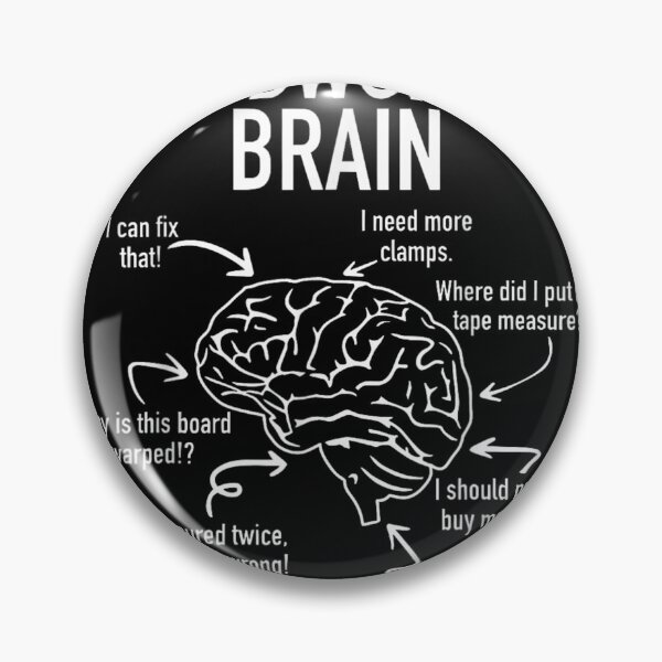 Item preview, Woodworker Brain Anatomy Funny Carpentry Tools Clamps Measurement Timber Craft Design designed and sold by AraceLidway.