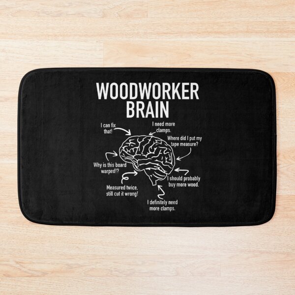 Item preview, Woodworker Brain Anatomy Funny Carpentry Tools Clamps Measurement Timber Craft Design designed and sold by AraceLidway.