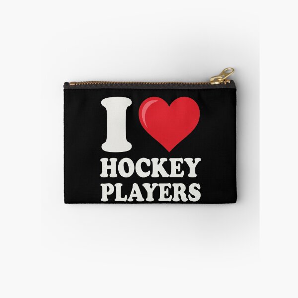 Item preview, I Love Hockey Players Ice Hockey Fan Girlfriend Wife Mom designed and sold by SofenArt.