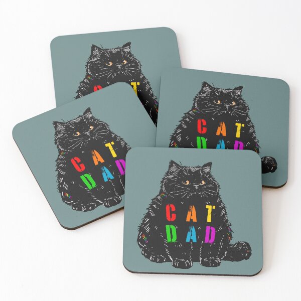 Item preview, Rainbow Cat Dad designed and sold by KilkennyCat Art.