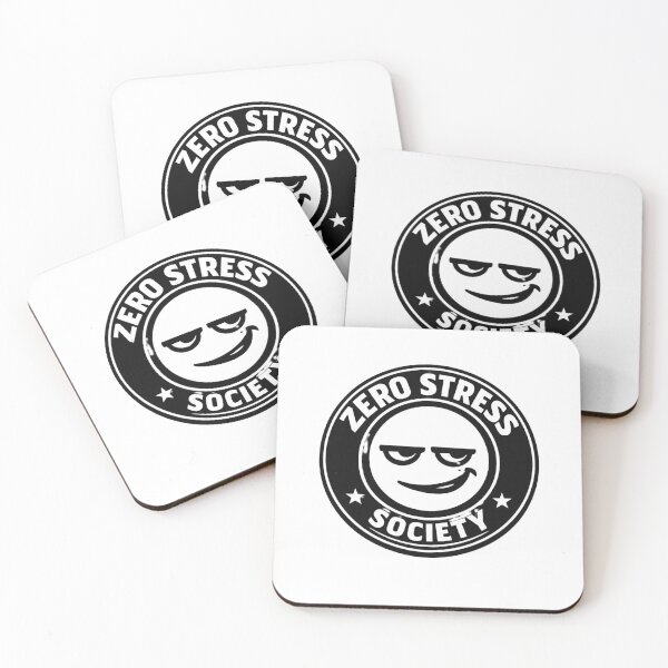 Item preview, Zero Stress Society – Sarcastic Streetwear Emblem designed and sold by AstraDrip Studio.