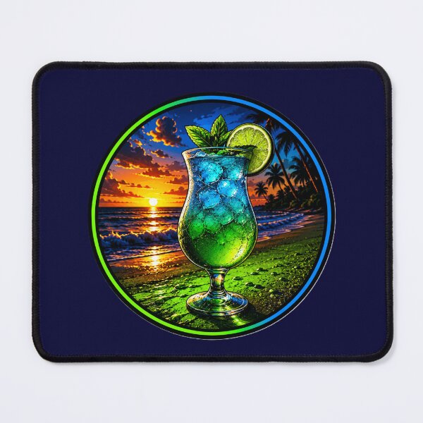 Item preview, Tropical Sunset Cocktail – Beach Vibes Art designed and sold by AstraDrip Studio.