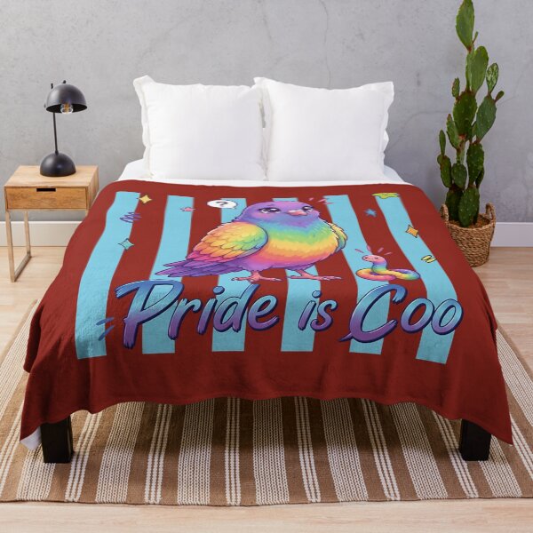 Item preview, Pride is Cool Pigeon LGBTQ Rainbow Colorful Pride designed and sold by HellooGawen.