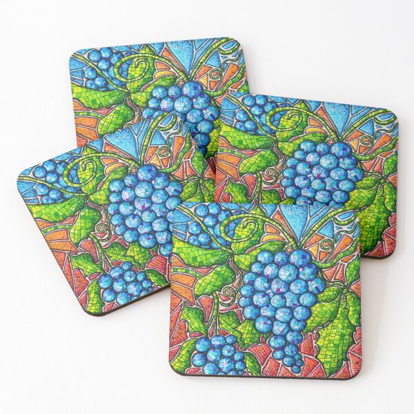 Item preview, Italian Grapes Throat Chakra Art designed and sold by kpalana.