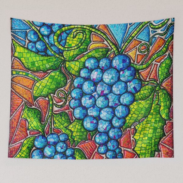 Item preview, Italian Grapes Throat Chakra Art designed and sold by kpalana.