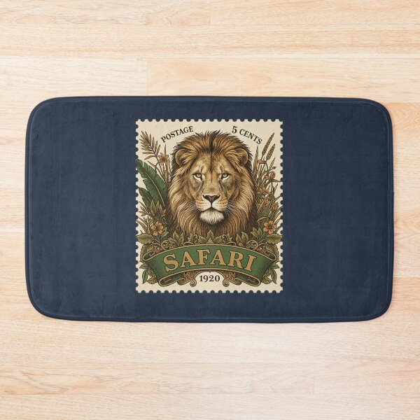 Item preview, Vintage Safari Lion Postage Stamp designed and sold by d247.