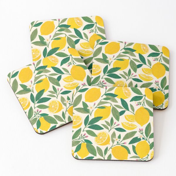 Item preview, Lemon Pattern Illustration | Mediterranean Citrus Art designed and sold by Islabonita..