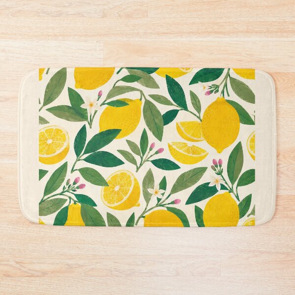 Item preview, Lemon Pattern Illustration | Mediterranean Citrus Art designed and sold by Islabonita..