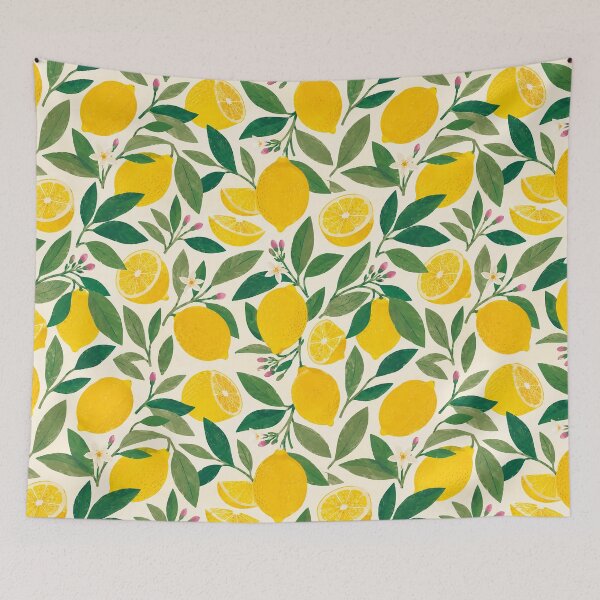 Item preview, Lemon Pattern Illustration | Mediterranean Citrus Art designed and sold by Islabonita..