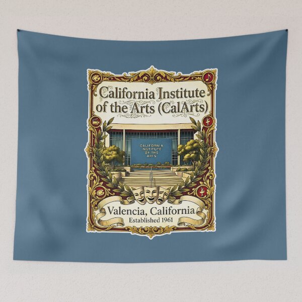 Item preview, CalArts Antique 19th Century Lithograph Vintage Art designed and sold by EvergreenPark - Tee Studio.