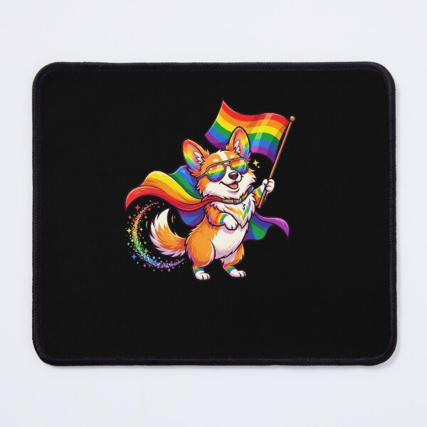 Item preview, Corgi Dog Rainbow Pride Flag LGBTQ Ally designed and sold by snowry.