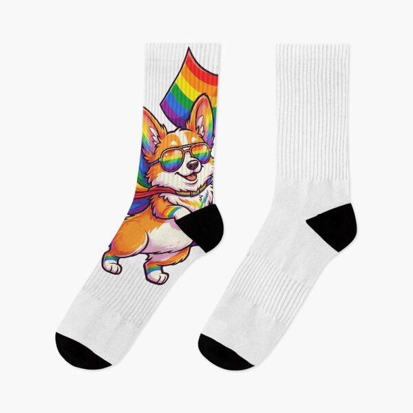 Item preview, Corgi Dog Rainbow Pride Flag LGBTQ Ally designed and sold by snowry.