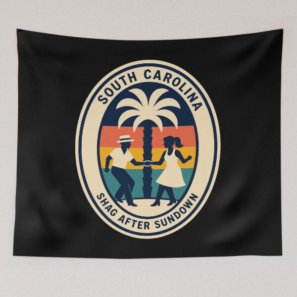 Item preview, South Carolina Shag Dance Palmetto Badge designed and sold by Lyfeinsights.