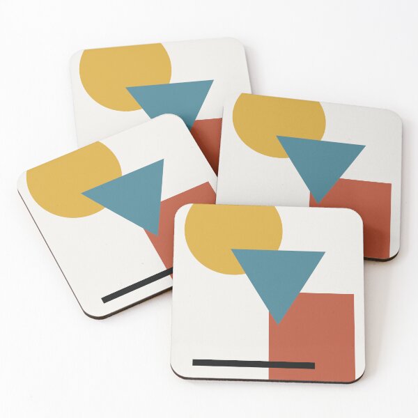 Item preview, Mid Century Modern Geometric Shapes Abstract Art designed and sold by AliAltinelArt.