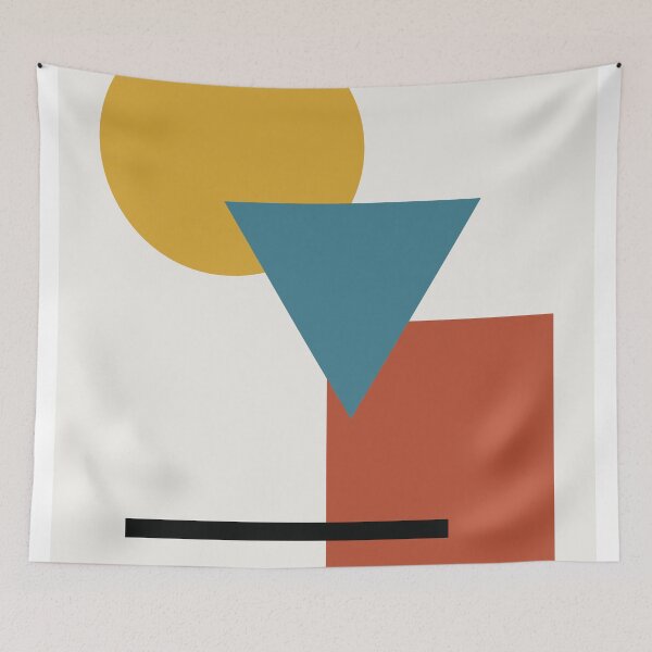 Item preview, Mid Century Modern Geometric Shapes Abstract Art designed and sold by AliAltinelArt.