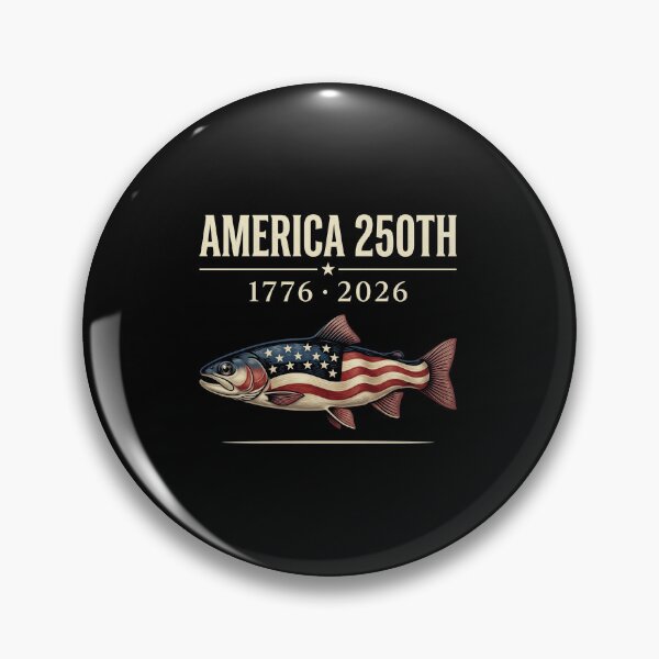 Item preview, America 250th 1776 2026 American Flag Fish Patriot Fishing Anniversary designed and sold by SofenArt.