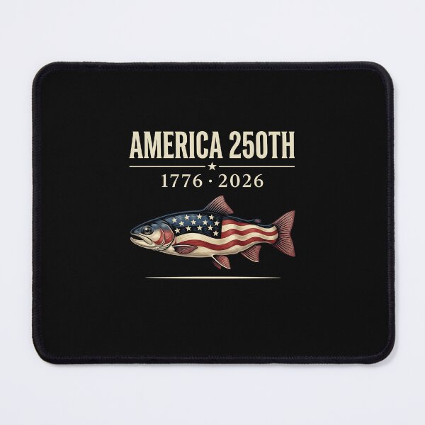 Item preview, America 250th 1776 2026 American Flag Fish Patriot Fishing Anniversary designed and sold by SofenArt.