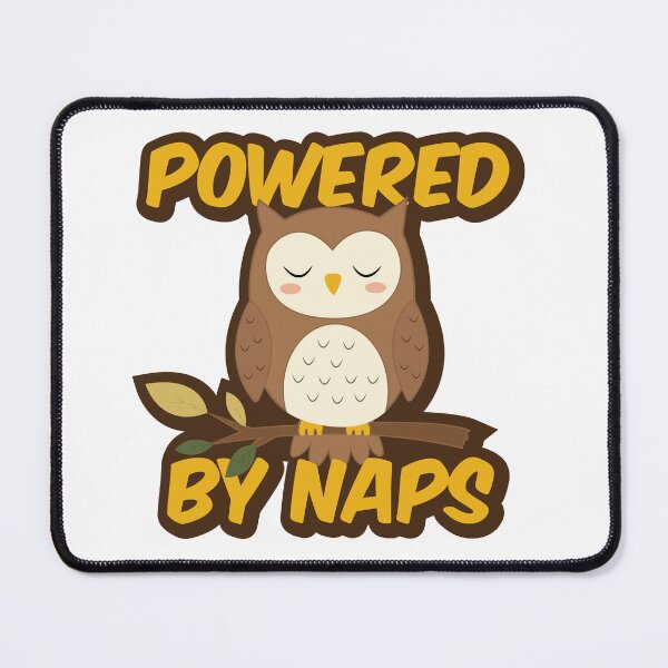 Item preview, Sleepy Owl – Powered by Naps designed and sold by DesignbyAnnaM.